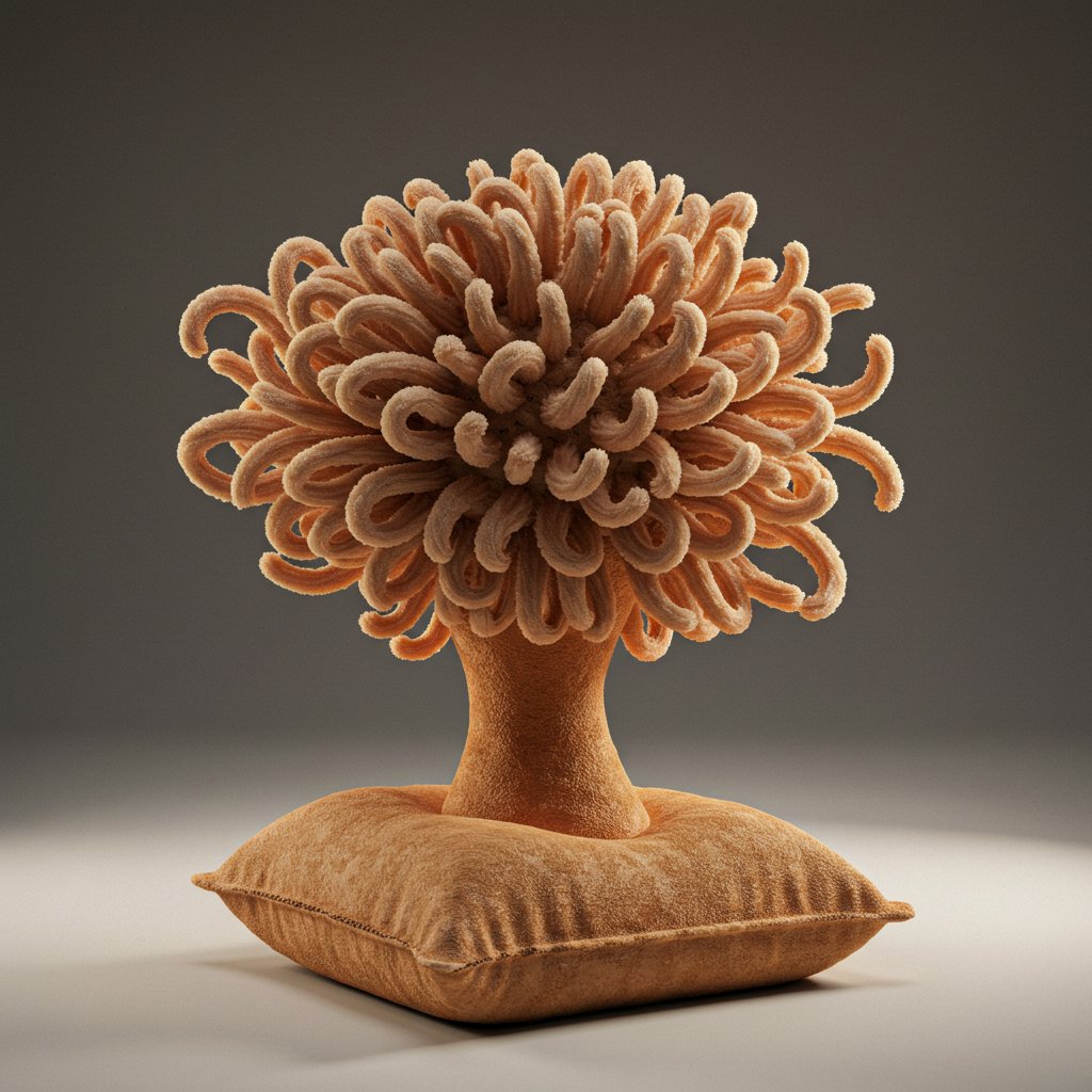 FractAI_pj's tweet photo. 【FractAI Quiz #8】
This image was generated using the prompt:
 “The opposite of [a word]”
Can you guess what the original word was?

💡Hint:
A simple tool for a daily ritual.

1. Pillow
2. Comb
3. Toothbrush
4. Spoon

#FractAI #AIart #ConceptualArt #VisualQuiz #AiQuiz https://t.co/gDIGBiU2eY