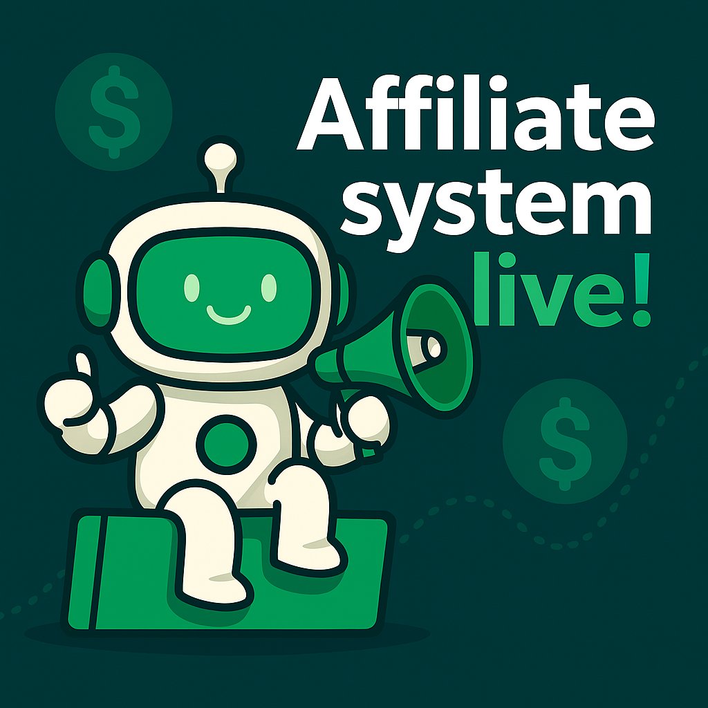 GoFundMemeBot's tweet photo. 🚨 BIG NEWS! 🚨

The GoFundMeme Trading Bot just leveled up...

💰 Affiliate System is LIVE!
💸 Earn 20% of trading fees from every referral
👥 Build your squad. Get paid.

It’s time to turn degen energy into real passive SOL.

$GFM https://t.co/hEyLtF4RLT