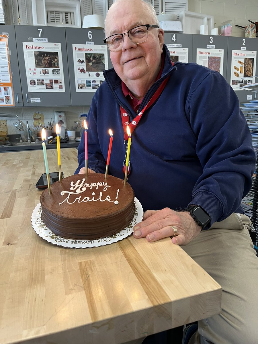The man, the myth and the Legend, Denny Dupps!  An early retirement celebration with the specials department yesterday!  #IHPromise. #IHPrincipal