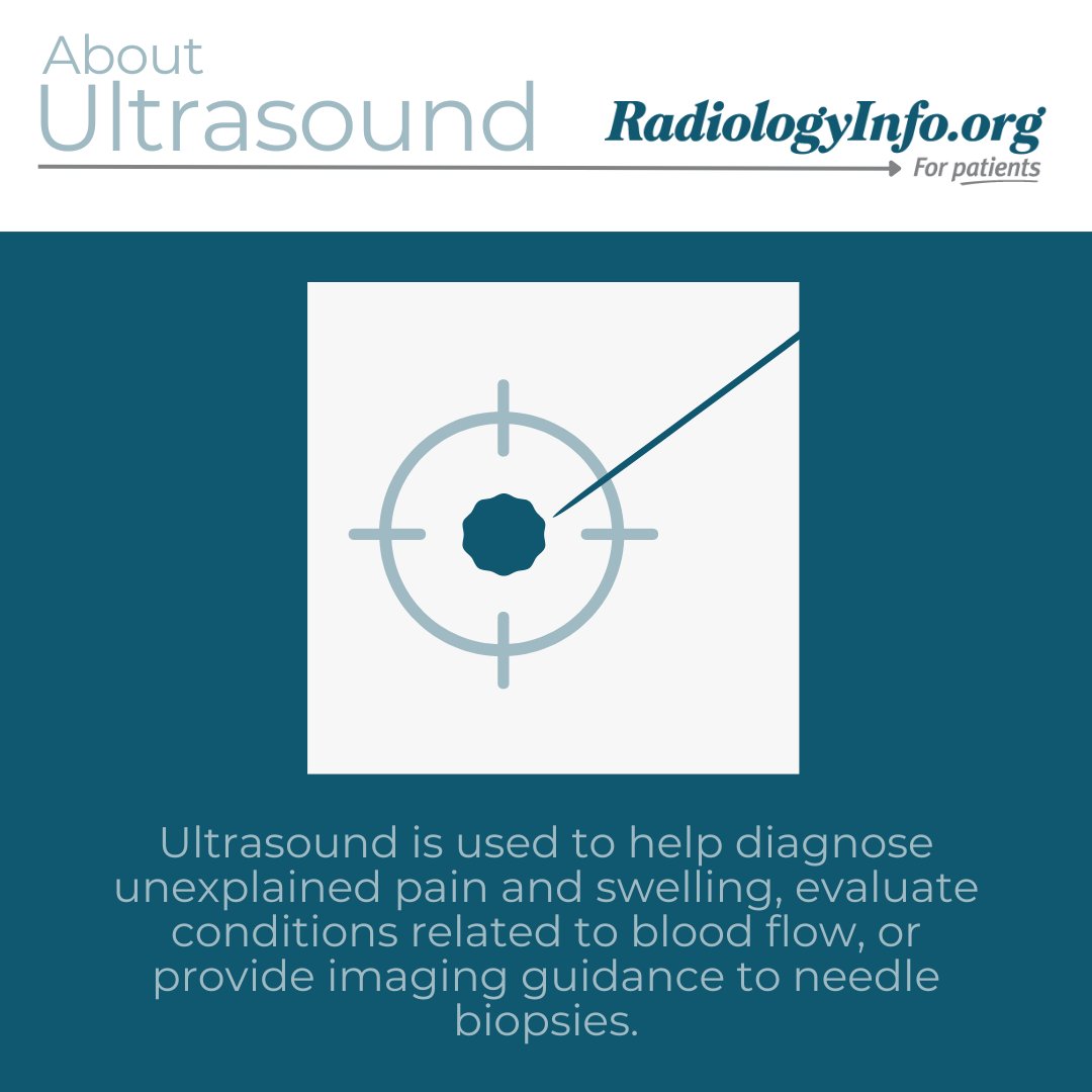RadiologyInfo_'s tweet photo. #Ultrasound is used to provide imaging guidance to needle biopsies. It's also the preferred #Imaging method for monitoring pregnancies. For the benefits and risks of a specific ultrasound procedure, how to prepare, and more, visit https://t.co/R1ZIED9iJ0  

#RadiologyInfo https://t.co/dKPCYayNJ5