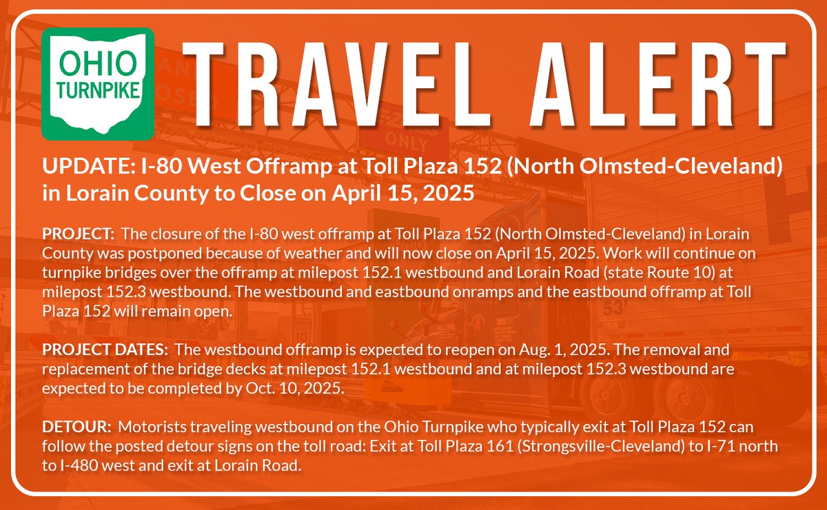 Ohio Turnpike (@ohioturnpike) on Twitter photo 