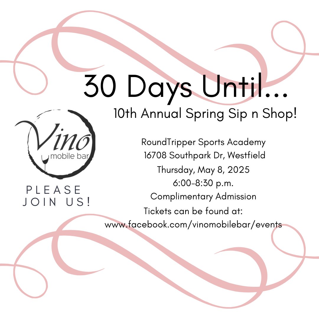 VinoMobileBar (@vinomobilebar) on Twitter photo We are 30 DAYS from the 10th annual Sip n Shop! See you there! #cheers
Vendor spots still available; message us at info@vinomobilebar.com or fill out this form to get started: docs.google.com/forms/d/e/1FAI⦠We are 30 DAYS from the 10th annual Sip n Shop! See you there! #cheers
Vendor spots still available; message us at info@vinomobilebar.com or fill out this form to get started: docs.google.com/forms/d/e/1FAIā¦