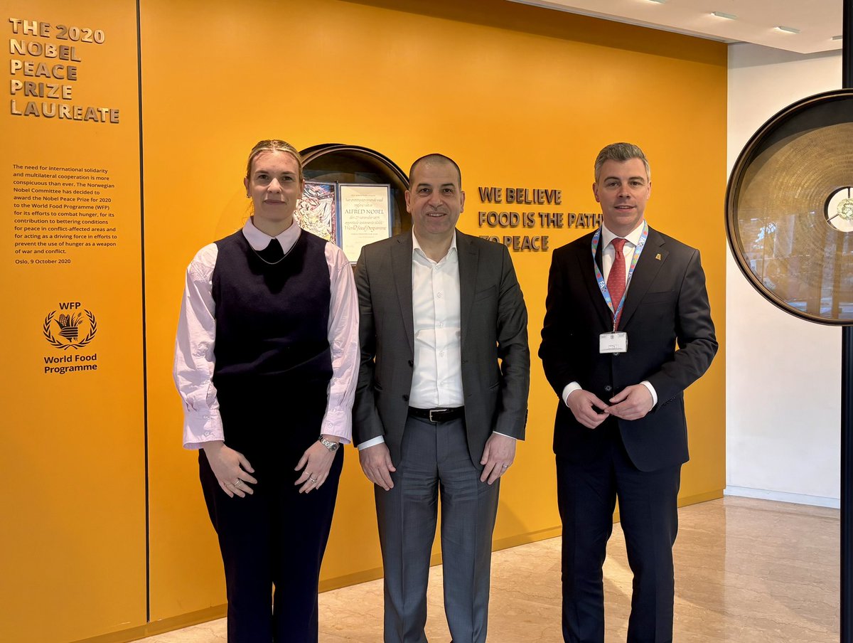 Dries Willems (@dries_willems) on Twitter photo 🇺🇳 An eye-opening meeting at <a href="/WFP/">World Food Programme</a>, the world’s largest humanitarian organization and #NobelPeacePrize laureate
We discussed our cooperation and the challenges ahead. Director <a href="/AbdallahAlward1/">Abdallah Alwardat 🇺🇳</a> informed us on how <a href="/WFP/">World Food Programme</a> fulfils its lifesaving mission, even in difficult circumstances 🇺🇳 An eye-opening meeting at <a href="/WFP/">World Food Programme</a>, the world’s largest humanitarian organization and #NobelPeacePrize laureate
We discussed our cooperation and the challenges ahead. Director <a href="/AbdallahAlward1/">Abdallah Alwardat 🇺🇳</a> informed us on how <a href="/WFP/">World Food Programme</a> fulfils its lifesaving mission, even in difficult circumstances