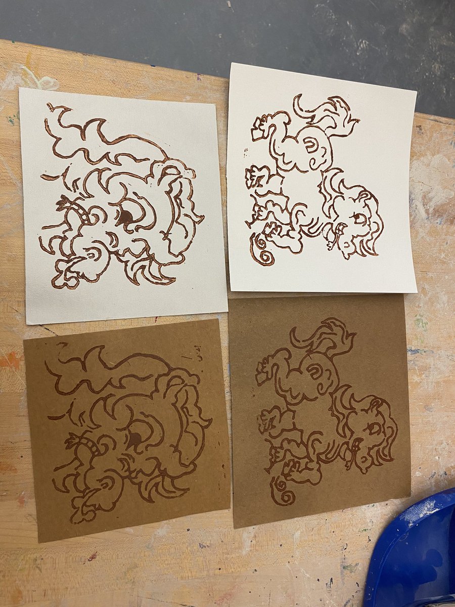 Been doing some blockprinting lately hashtag awesome