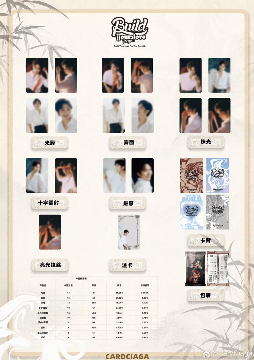 [08042025]

Weibo CardCiaga update💙

「小卡定格每个瞬间」
Build x CARCIAGA-A系列小卡正式上线微博抽卡机！       
欢迎beyourluve 来【t.cn/A6rSGB9C】一起参与抽卡！
活动时间4月8日晚上20点正式上线
本条另抽 2 位beyourluve 送Build x