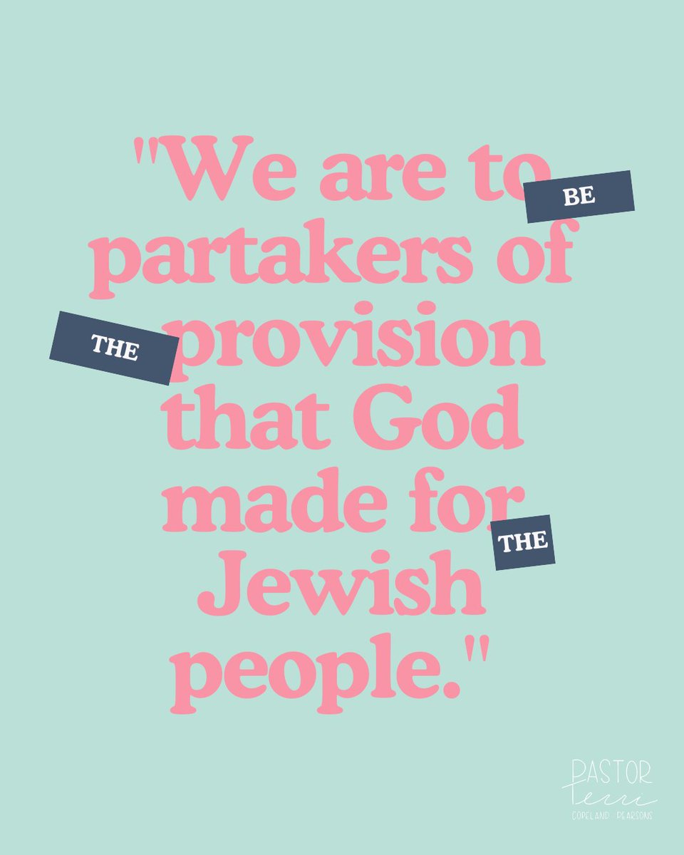 terripearsons's tweet photo. God’s covenant with the Jewish people is filled with blessing, provision and promise—and through Jesus, we’ve been grafted in to receive it too! We’re not outsiders looking in; we are partakers of His abundant provision.
#CovenantProvision #GraftedIn #TerriCopelandPearsons https://t.co/b8ZxbO8DNG
