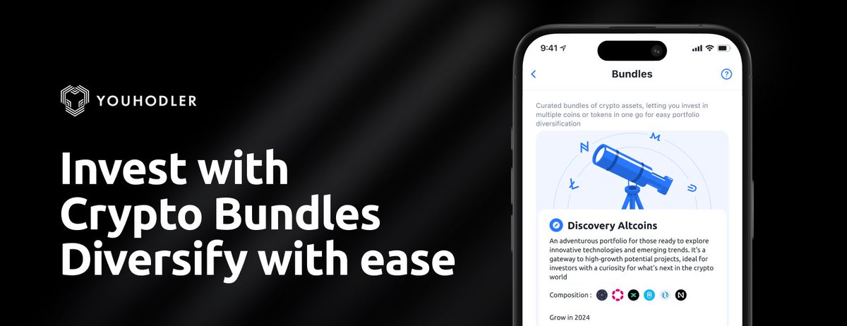 Our Crypto Bundles are here!🚨

On YouHodler, you can now invest in balanced portfolios based on the best strategies around.💰

✅Trusted Leaders
✅Billionaire’s strategies
✅Innovative projects

Ready? Explore YouHodler’s Crypto Bundles today!⤵️
YouHodler.com