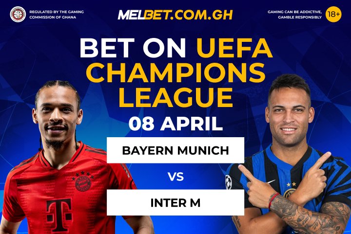 MelbetGhana's tweet photo. 🏆 Two giants. One step from the top.
#ChampionsLeague quarter-finals are not for the faint-hearted ⚡️
❗️Events are in #NoGoalNoProblem promo. More at https://t.co/0QEsg7FWq5
#WelcomeBonus up to 2700 GHS with promo👉🏾 MELXGH
🔗https://t.co/FGU80IQsjf
#UCL #BayernMunich #InterM https://t.co/P13jZdPyl9