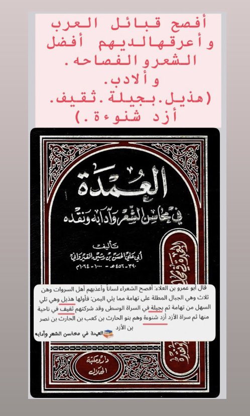 أفصح قبائل العرب