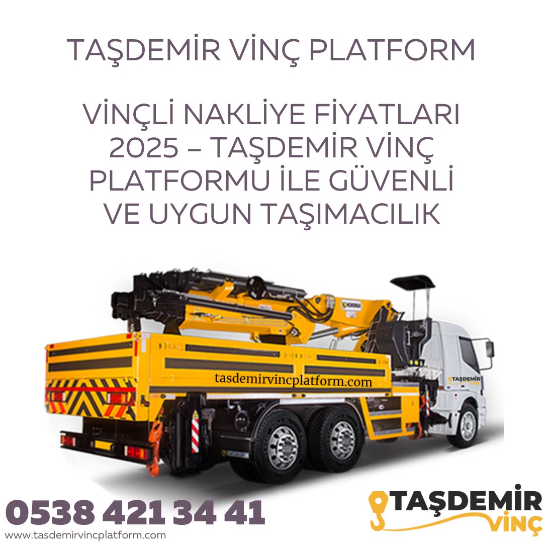Uygun fiyat garantisi ile vinç hizmetlerimizden yararlanabilirsiniz. 

0538 421 34 41
tasdemirvincplatform.com/vincli-nakliye…

#vinç #vinc #sepetlivinc #sepetlivinç #esenyurtsepetlivinc #beylikdüzüsepetlivinc #kiralıksepetlivinc #avcılarsepetlivinc #kiralıksepetlivinc #hadimköysepetlivinc