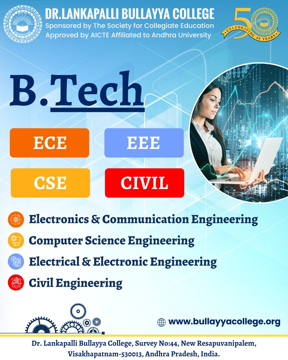BullayyaDr36166's tweet image. Where Technology Meets Innovation
The fascinating world of engineering, where innovation knows no bounds! 🚀

#Engineering #Innovation #CreativityMeetsTechnology #EEE #CivilEngineering #ECE #CSE #Btech #EngineeringLife #FutureOfTech #drlbcollege #students #btech