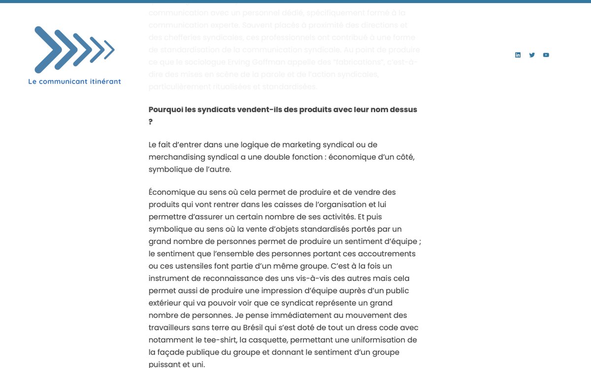 AgenceLeCI's tweet photo. #ComSyndicale : « Les syndicats sont entrés dans une logique de marketing syndical pour une raison économique et une raison symbolique »
Interview : https://t.co/hsCf84Seej
#syndicats
#syndicalisme https://t.co/hPmwkUKKIZ