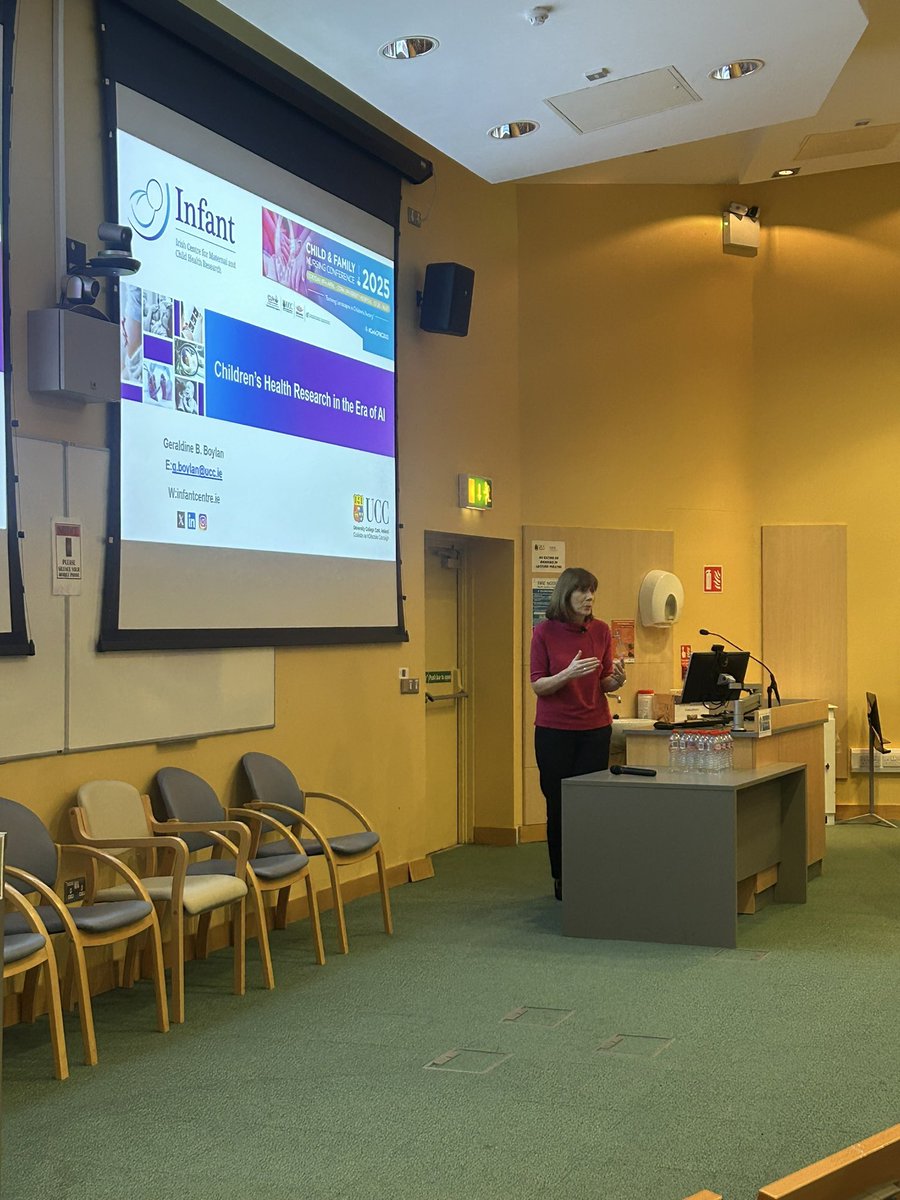 INFANT Centre (@infantcentre) on Twitter photo Prof Geraldine Boylan, keynote speaker at the <a href="/CUH_Cork/">Cork University Hospitals</a> Child & Family Nursing Conference talking about āChildrenās Health Research in the Era of AIā š£ Prof Geraldine Boylan, keynote speaker at the <a href="/CUH_Cork/">Cork University Hospitals</a> Child & Family Nursing Conference talking about āChildrenās Health Research in the Era of AIā š£