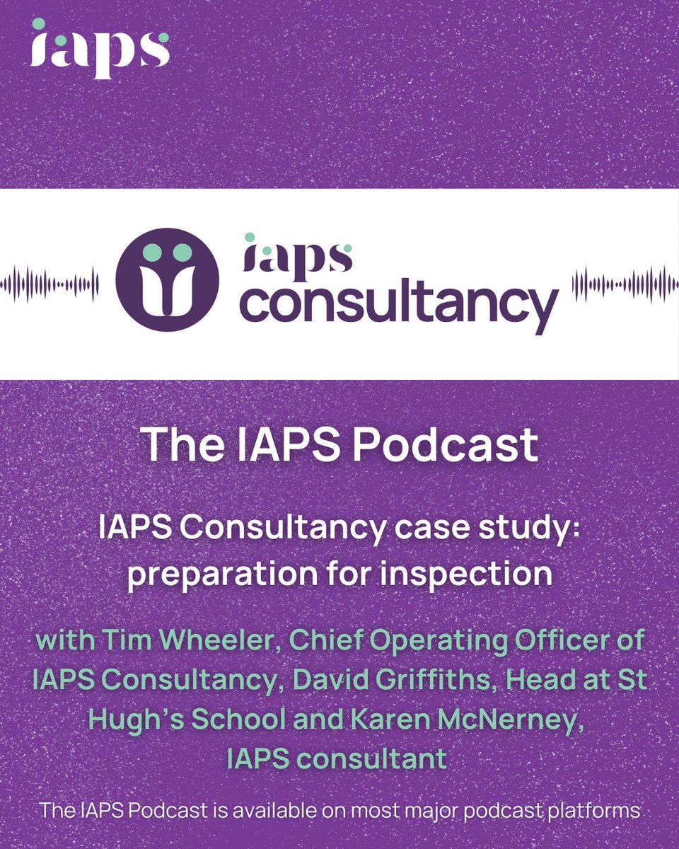 iapsuk's tweet photo. In the first episode of this IAPS Consultancy series, Tim Wheeler MBE, Chief Operating Officer of IAPS Consultancy, talks to Head of @sthughs, David Griffiths and IAPS consultant, Karen McNerney.
https://t.co/1yFwJFAbDk
#IAPS #Consultancy #Education #Podcast https://t.co/DcZtBAz6R0