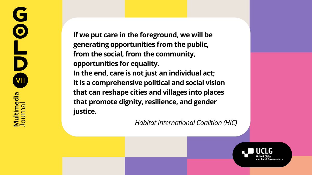 GoldUCLG's tweet photo. #GOLDVII Reseach Process on #CaringCities

🔍SPOTLIGHT 🔍
Contribution: “Learning from feminist approaches to habitat: The role of care systems in addressing social and territorial inequality.”
⬇️
https://t.co/vXBWub8PDR 

@habitat_intl @HIC_AL @yolandehendler https://t.co/YSr45ngWcJ