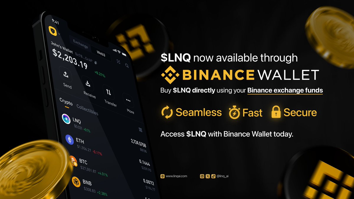🟡 $LNQ is now supported on <a href="/BinanceWallet/">Binance Wallet</a>

Access $LNQ directly using your Binance exchange funds — no transfers needed.

Fast, seamless, and secure access straight from your Binance account.

$LNQ