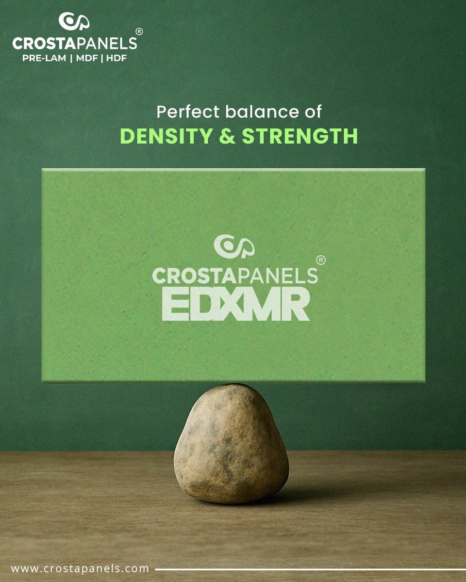 crostapanelsmdf's tweet image. Experience the perfect blend of density and strength with Crosta’s EDXMR. Built to last, engineered for performance – where durability meets design excellence. Choose a Strength that stands the test.

Website for
crostapanels.com

#EDXMR #prelam #prelamshades #MDF