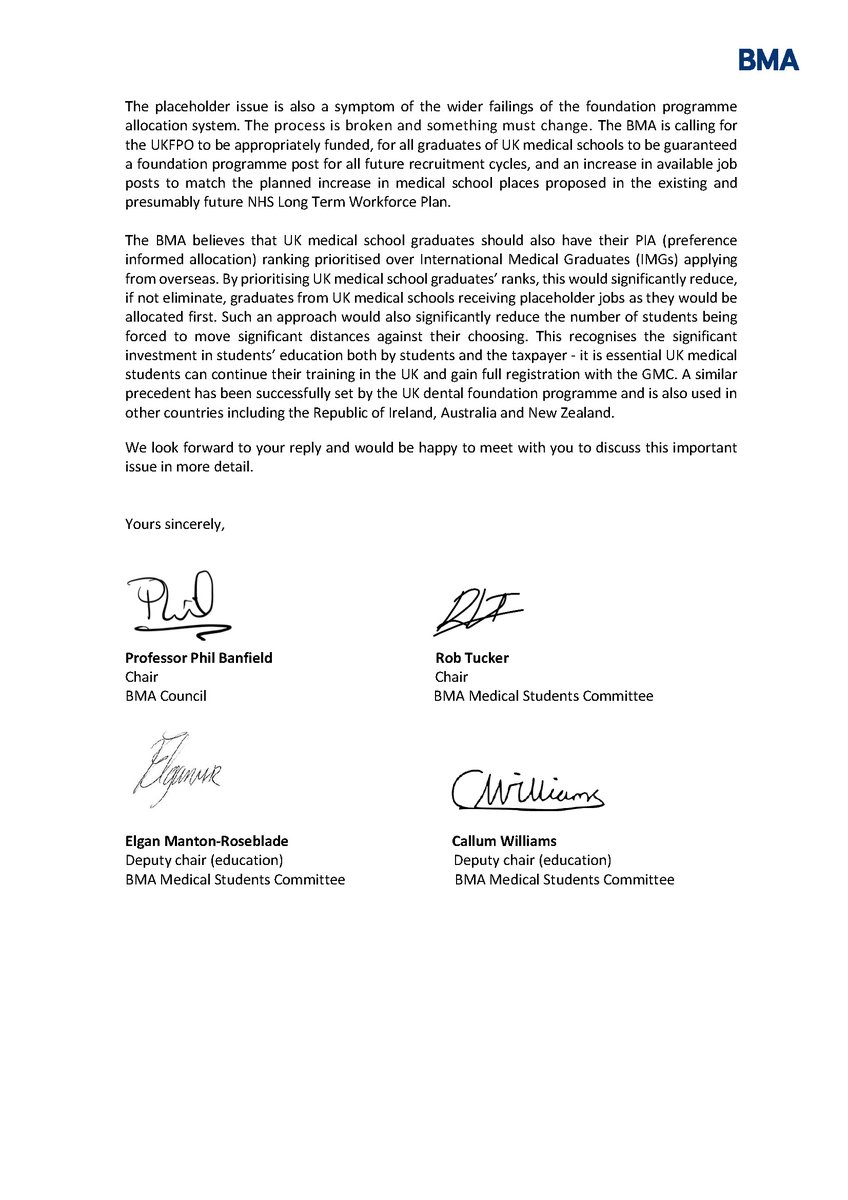 Almost 700 medical students across the UK have no idea where their first job as a doctor will be this summer, leaving them in limbo and unable to make living arrangements. 

So we’ve written to Wes Streeting asking him to take action. Read more: brnw.ch/21wRR5v