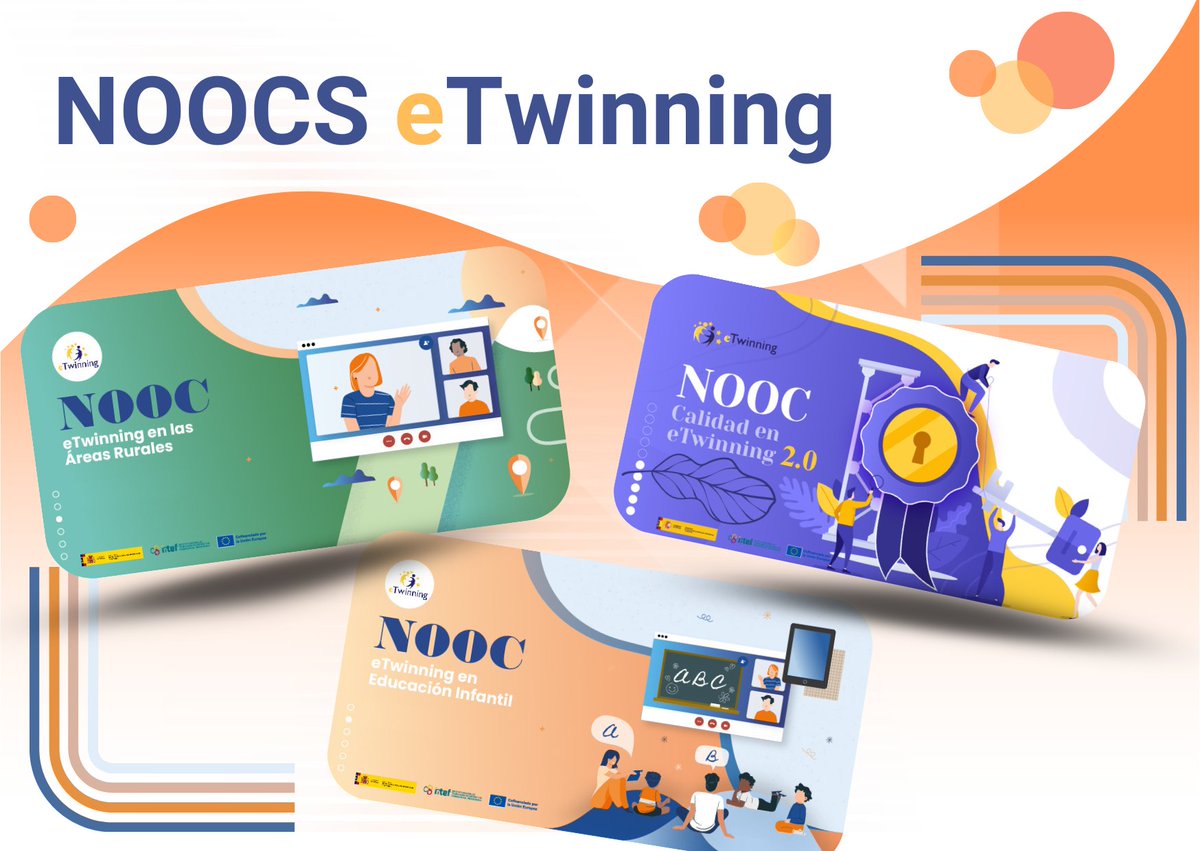 🚀 ¡Sigue formándote con eTwinning! En el 3er trimestre del curso 24-25 lanzamos 3 nuevos NOOCs:

📍 Áreas rurales (¡aún estás a tiempo)
👶 Educación Infantil (mayo)
🌟 Calidad 2.0 (mayo)

¡Flexibles, prácticos y 100% online!
🔗 +info e inscripción: bit.ly/4cxYcZ6