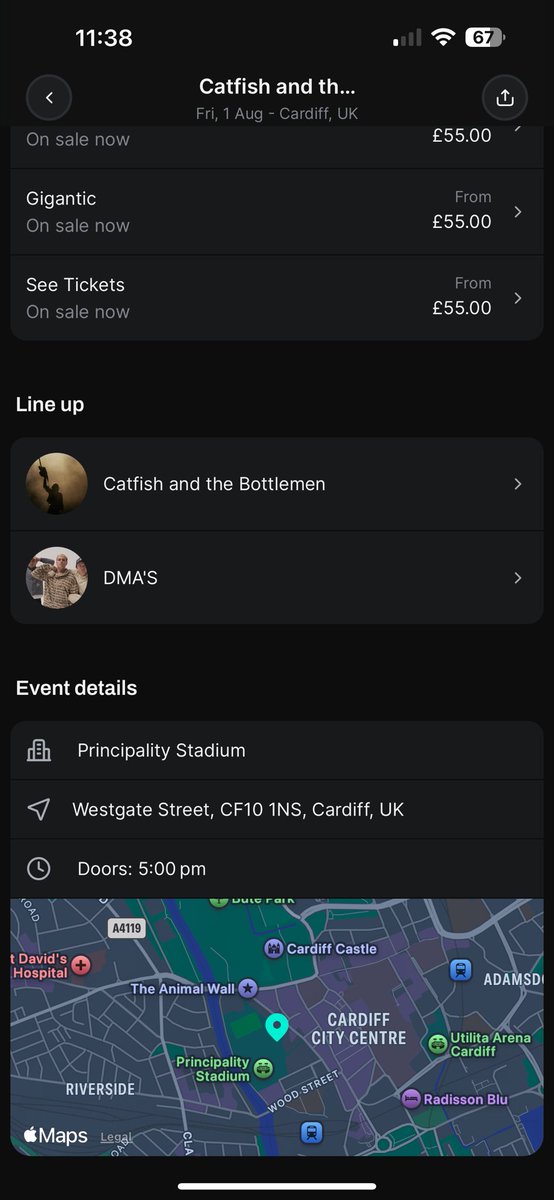 jamiemstrs's tweet photo. Are DMAs support for the Catfish stadium shows? 👀 @thebottlemen #CATB https://t.co/DaAatv2n5C