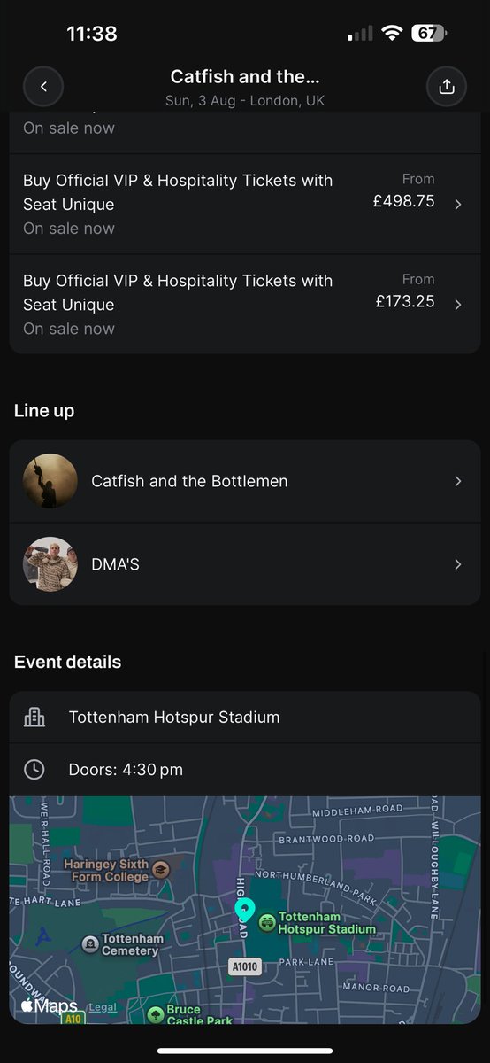 jamiemstrs's tweet photo. Are DMAs support for the Catfish stadium shows? 👀 @thebottlemen #CATB https://t.co/DaAatv2n5C