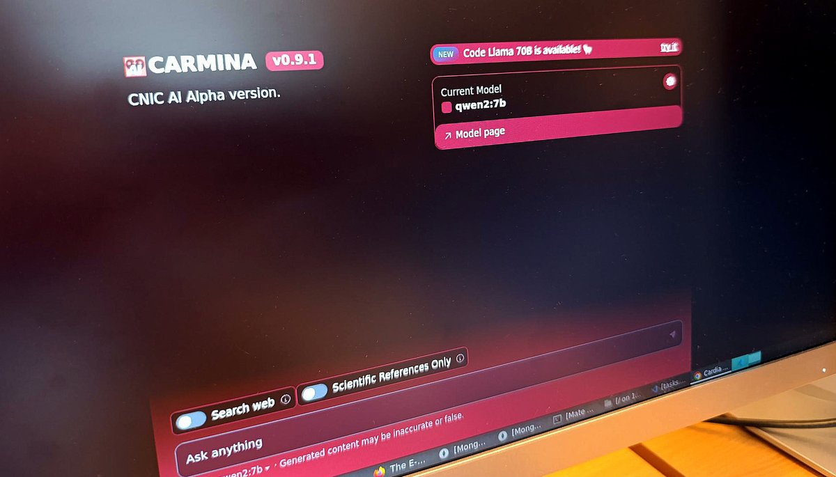 🚀¡Ayúdanos a evaluar un modelo de #IA para la investigación cardiovascular! 🏥🔬

El grupo de Biomedicina de Sistemas Computacional del <a href="/CNIC_CARDIO/">CNIC</a> está desarrollando CARMINA, un asistente de IA centrado en la privacidad y diseñado para apoyar la #InvestigaciónCardiovascular.
