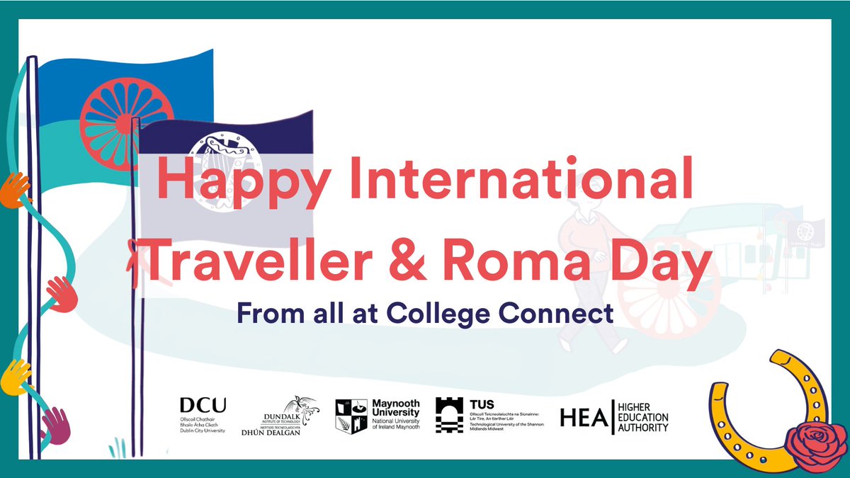 College_Connect (@mend_cc) on Twitter photo We wish all our Traveller and Roma students studying at <a href="/DCU/">Dublin City University</a>, <a href="/DkIT_ie/">DkIT</a>, <a href="/MaynoothUni/">Maynooth University</a> and <a href="/TUS_Athlone_/">TUS Athlone Campus</a> a very happy International Traveller and Roma Day. We wish all our Traveller and Roma students studying at <a href="/DCU/">Dublin City University</a>, <a href="/DkIT_ie/">DkIT</a>, <a href="/MaynoothUni/">Maynooth University</a> and <a href="/TUS_Athlone_/">TUS Athlone Campus</a> a very happy International Traveller and Roma Day.