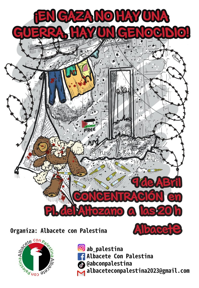 Escribimos #Gaza y cada letra es una canción desesperada. Palestina es la voz que clama en el desierto. 
En #Palestina lo que está a punto de desaparecer es la #Humanidad misma.  En nuestras manos humildes está que no lo haga del todo.
#PalestineGenocide
cpuentemadera.blogspot.com/2025/04/que-ha…