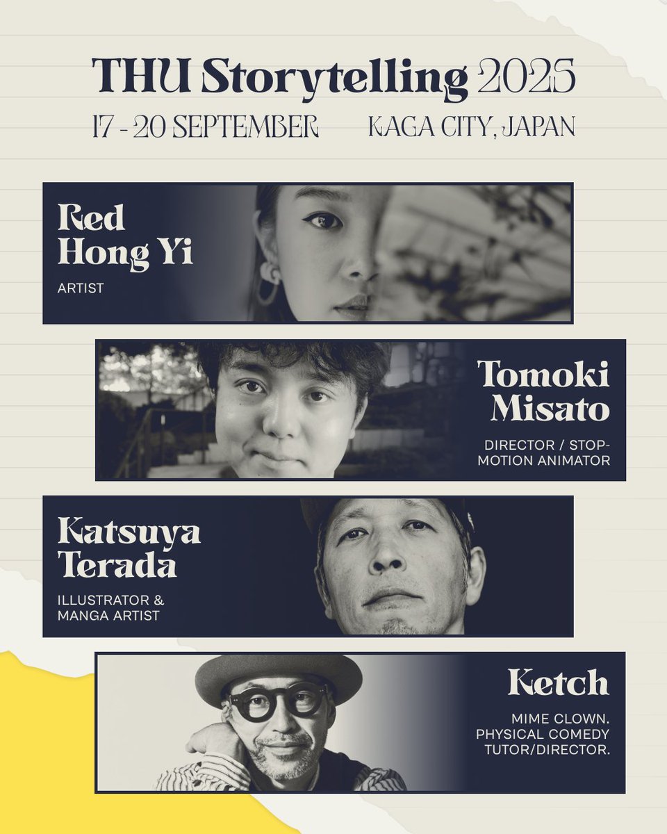 Trojan_Unicorn's tweet image. Need more reasons to join us in Kaga City? Discover our Senseis! 👇
Join us for a 3-day immersive retreat where you'll connect with the best storytellers in the world. 😌
🎟️ You can purchase your ticket in installments - no extra fees! Learn more: bit.ly/thustorytellin…