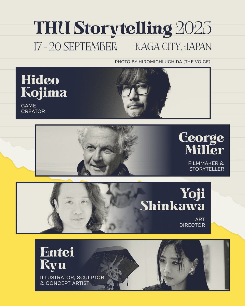 Trojan_Unicorn's tweet image. Need more reasons to join us in Kaga City? Discover our Senseis! 👇
Join us for a 3-day immersive retreat where you'll connect with the best storytellers in the world. 😌
🎟️ You can purchase your ticket in installments - no extra fees! Learn more: bit.ly/thustorytellin…