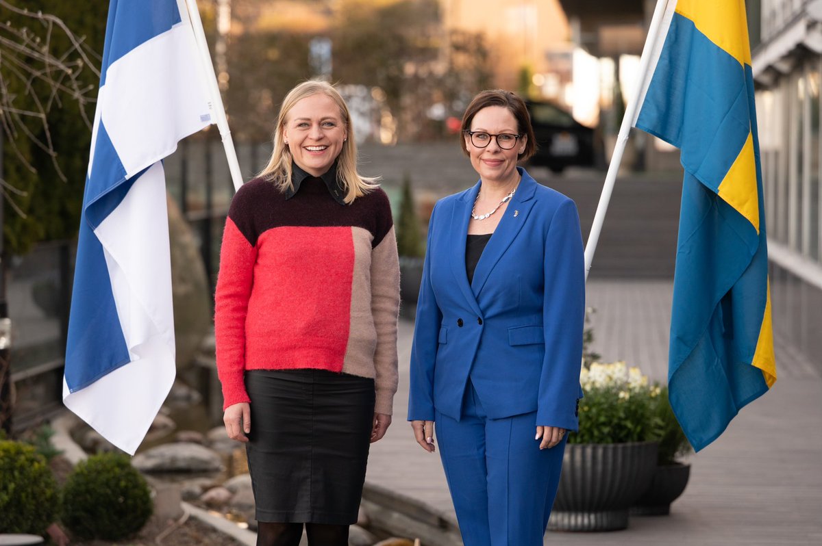 Maria M Stenergard (@mariastenergard) on Twitter photo Important discussions today with <a href="/elinavaltonen/">Elina Valtonen</a>, Finland’s Minister for Foreign Affairs. Finland is our closest partner, neighbour, and ally, and we stand united in our unwavering support for Ukraine and international law. Important discussions today with <a href="/elinavaltonen/">Elina Valtonen</a>, Finland’s Minister for Foreign Affairs. Finland is our closest partner, neighbour, and ally, and we stand united in our unwavering support for Ukraine and international law.