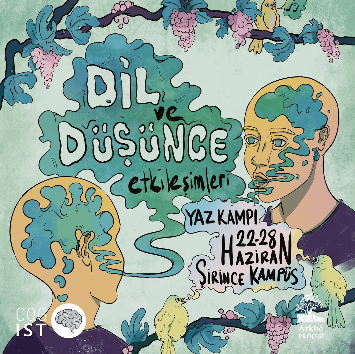 Dil ve düşünce arasındaki etkileşim, insan zihninin en temel ve en tartışmalı meselelerinden biri olmaya devam ediyor. Bu yaz, CogIST ve Arkhé işbirliğiyle düzenleyeceğimiz “Dil ve Düşünce Etkileşimleri Yaz Kampı”nda, bu ilişkinin tarihsel, kuramsal ve deneysel yönlerini birlikte