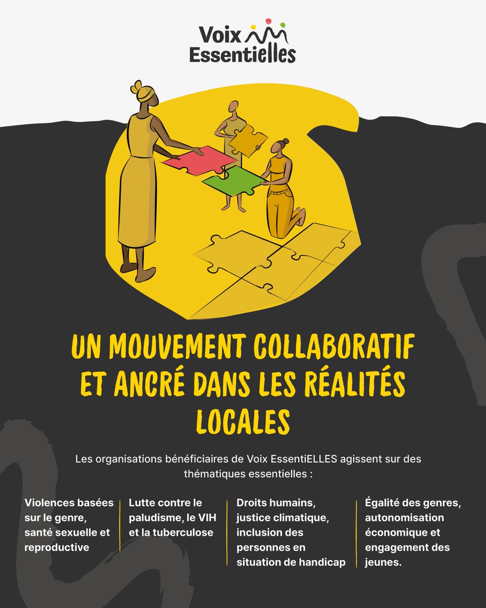 SpeakUpAfrica1's tweet photo. Depuis 2021, Voix EssentiELLES donne aux femmes les moyens de plaider et d'être écoutées là où les politiques de santé sont prises, afin qu'elles puissent atteindre leur potentiel.  Découvrez nos actions et notre impact sur https://t.co/H4j07kvsnP https://t.co/W0ncfgCgsU