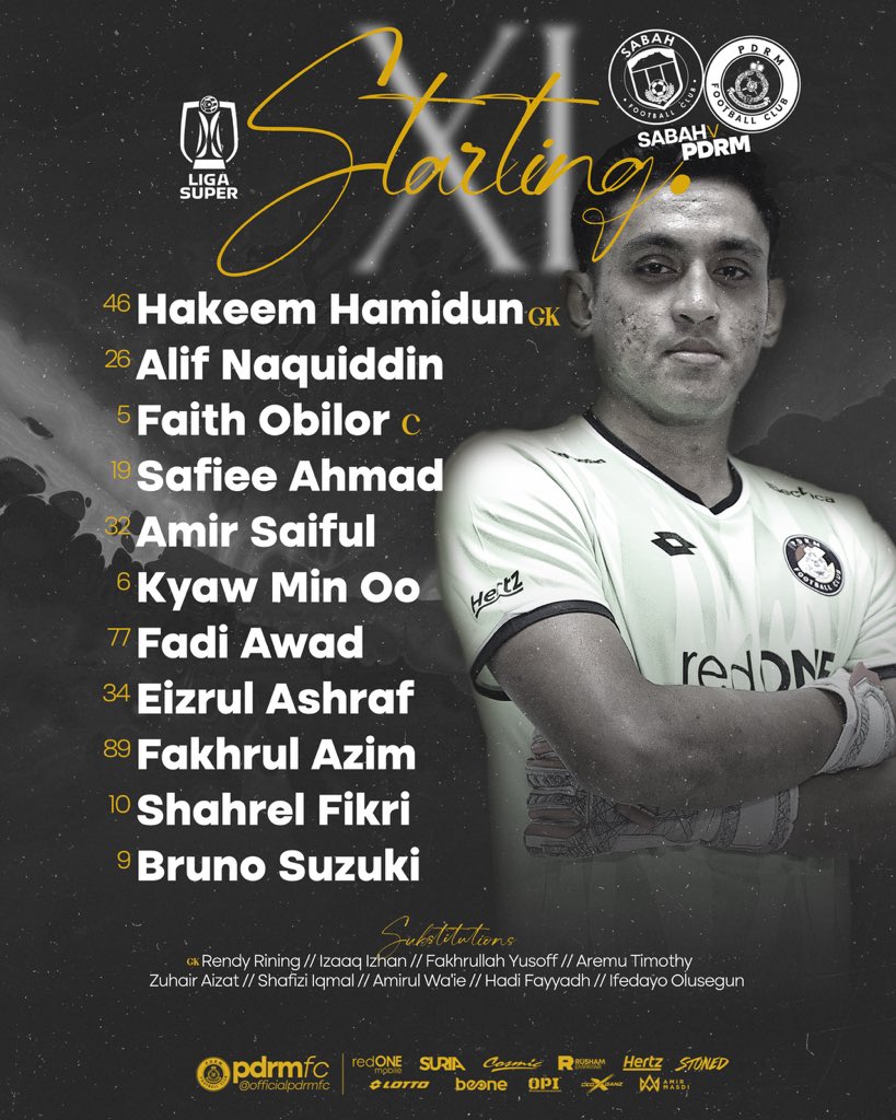pdrmfcmy's tweet photo. ๐ | #TheCops starting line-up against Sabah today! Letโs go out there and do this #OurWay!
#pdrmfc #upthecops #sangsakabiru #sabpdrm https://t.co/HlWzmfZWUe