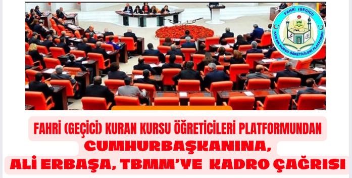 FAHRİ (geçici) KURAN KURSU ÖĞRETİCİLERİ PLATFORMUNDAN CUMHURBAŞKANINA,ALİ ERBAŞA,TBMM’ye KADRO ÇAĞRISI mansetx.com/bursa/fahri-ge…