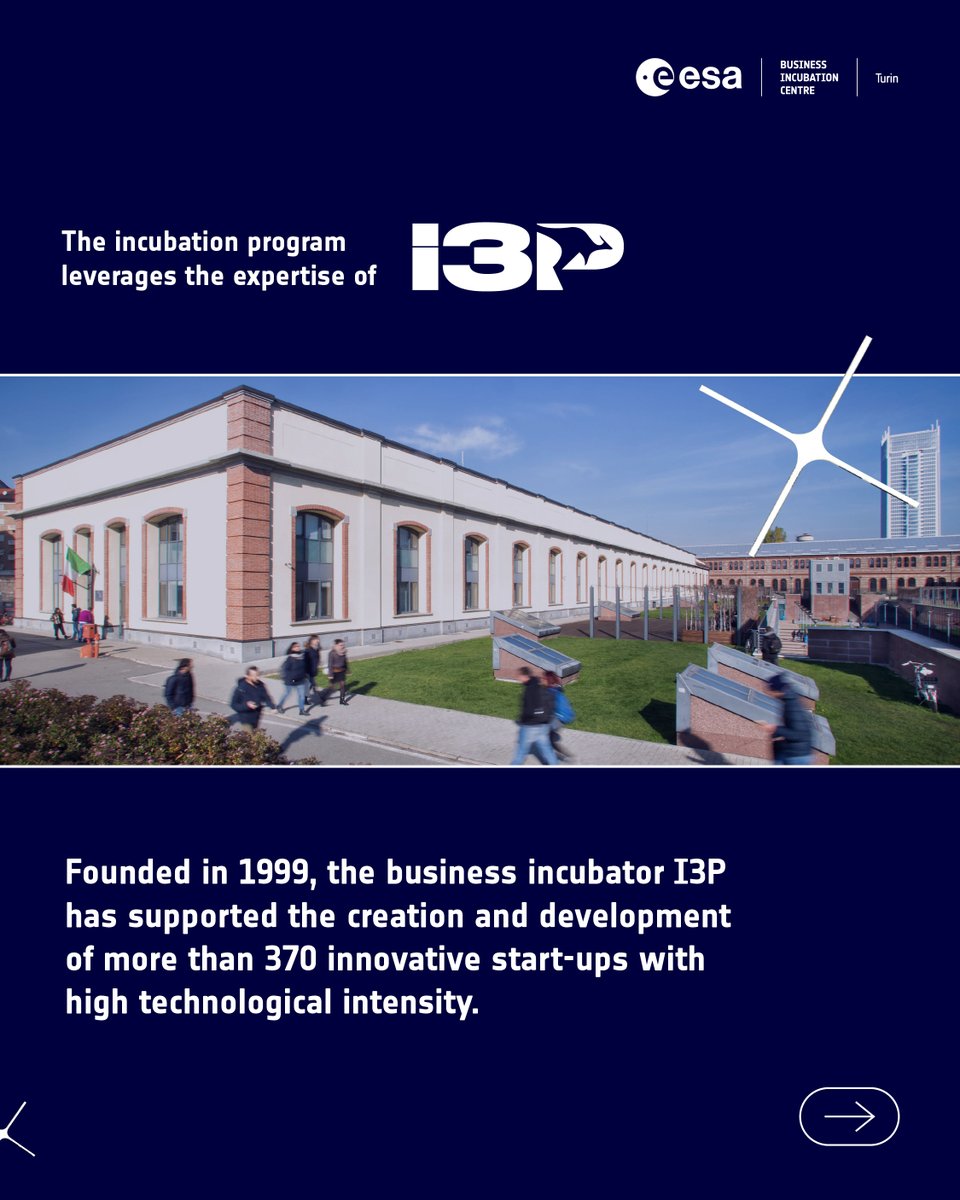 ESABICTurin's tweet photo. 🤝 The incubation program of ESA BIC Turin leverages more than 200 years of combined expertise of I3P, Politecnico di Torino and Fondazione LINKS.

Discover more about their activities and contributions to the incubation program 👉 https://t.co/DGfWXnwPCc

#ESABIC #space #startup https://t.co/VsrXYC9SGr