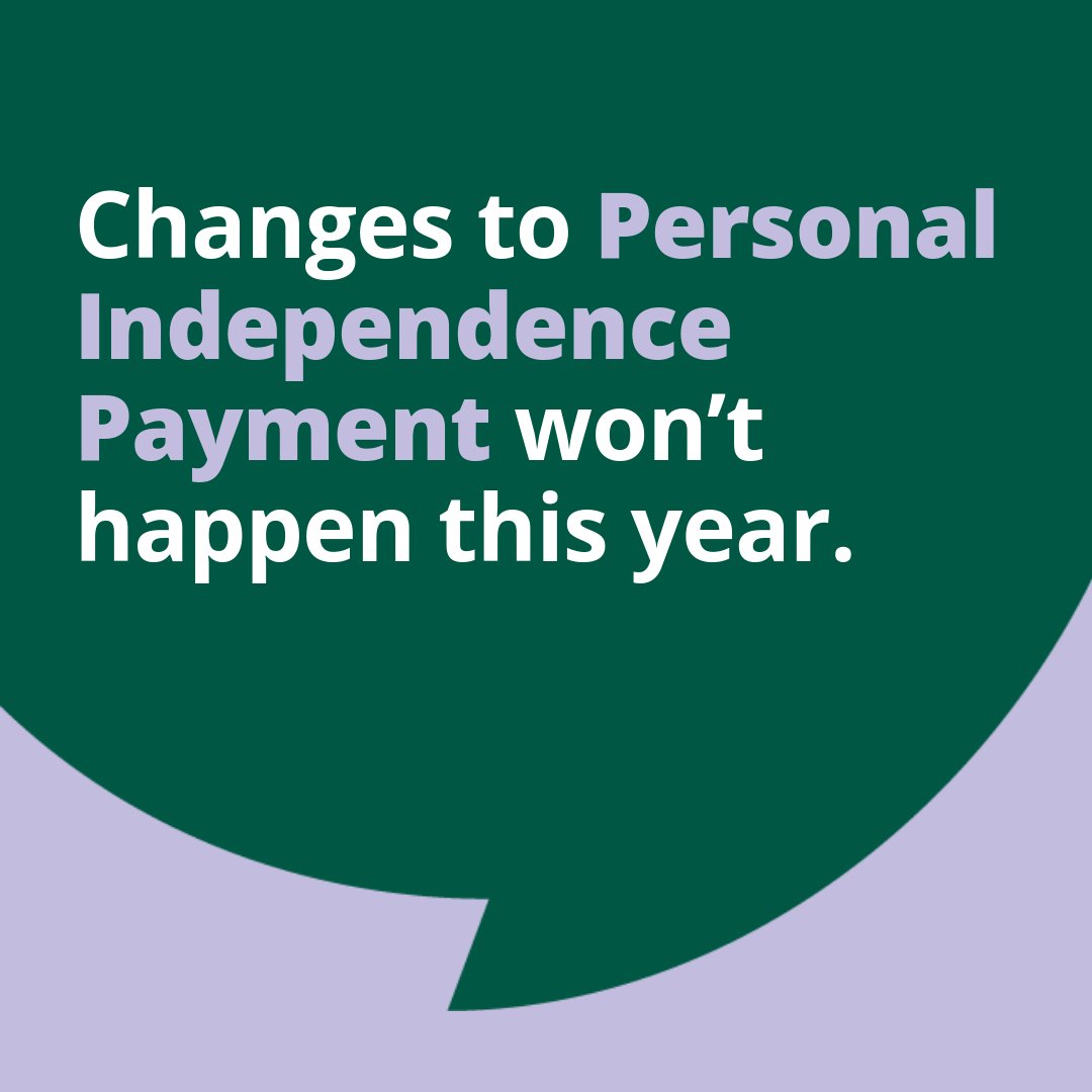 The government announced changes to the rules for claiming Personal Independence Payment (PIP).

❗ These changes will not happen in 2025 -  if you’re thinking of applying for PIP, you should.

Our advice can help ⤵️
bit.ly/3xR6qLw