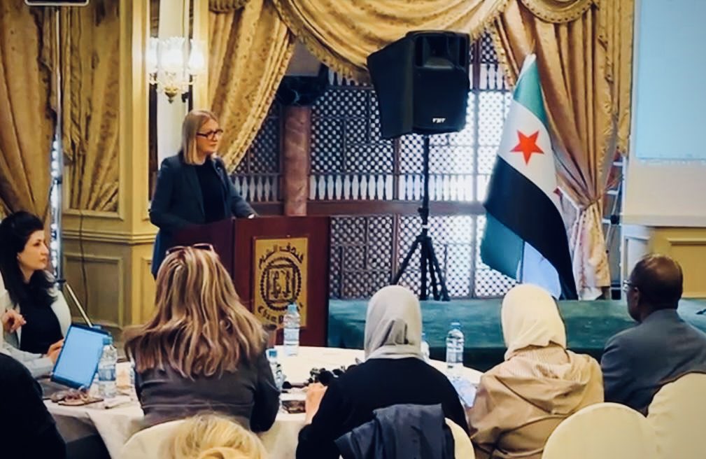NorwayinLeb_Syr's tweet photo. The 🇸🇾 Ministry of Health and the 🇳🇴 embassy brought together key actors to discuss needs, challenges and funding opportunities in the health sector in Syria. HE Minister of Health Dr. Musaab Alali and amb. @hharaldstad opened the event. #WorldHealthDay https://t.co/IZkKaLhJsD