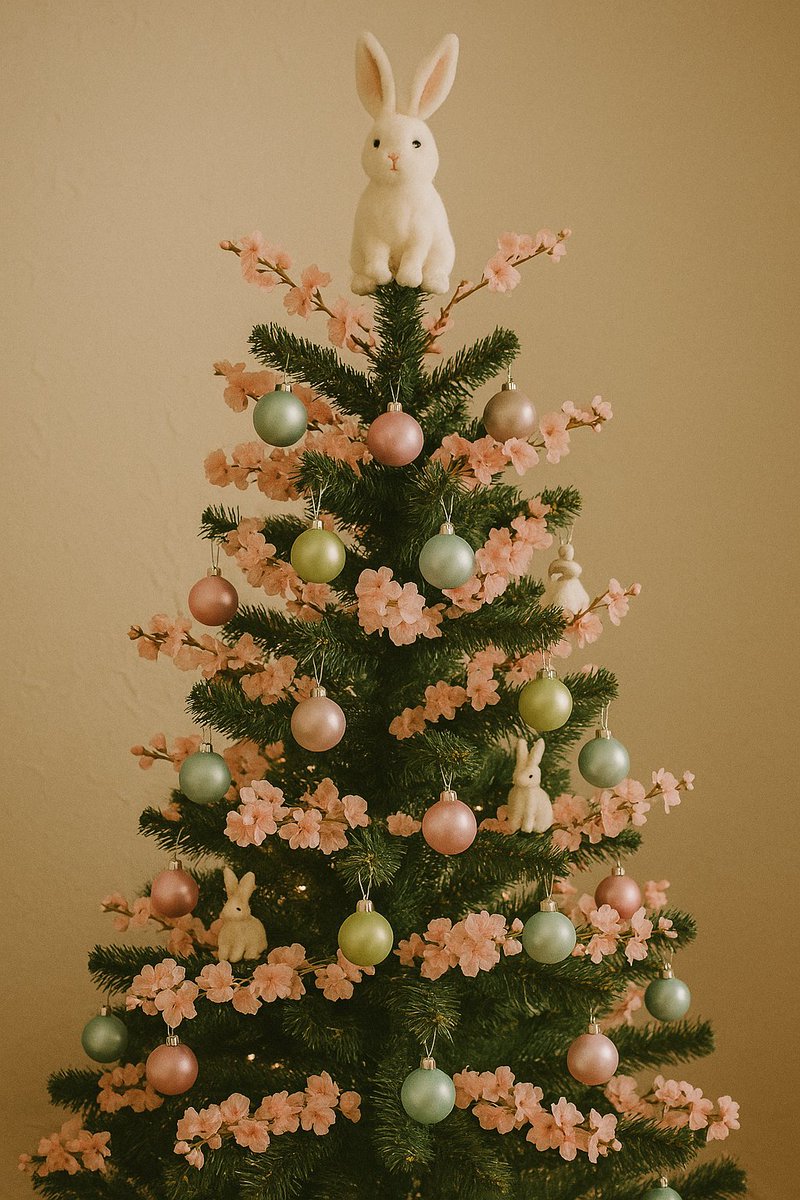 underxmastree's tweet photo. ๐ธ SPRING... but make it FESTIVE ๐aka - Springmass!
How about a Spring-themed Christmas tree? Think Pink blossoms, pastel baubles & bunny toppers! ๐ฐ๐
Would you try a seasonal mash-up like this? #Springmas #ChristmasAllYear
#dalle https://t.co/bf7GepdbzM