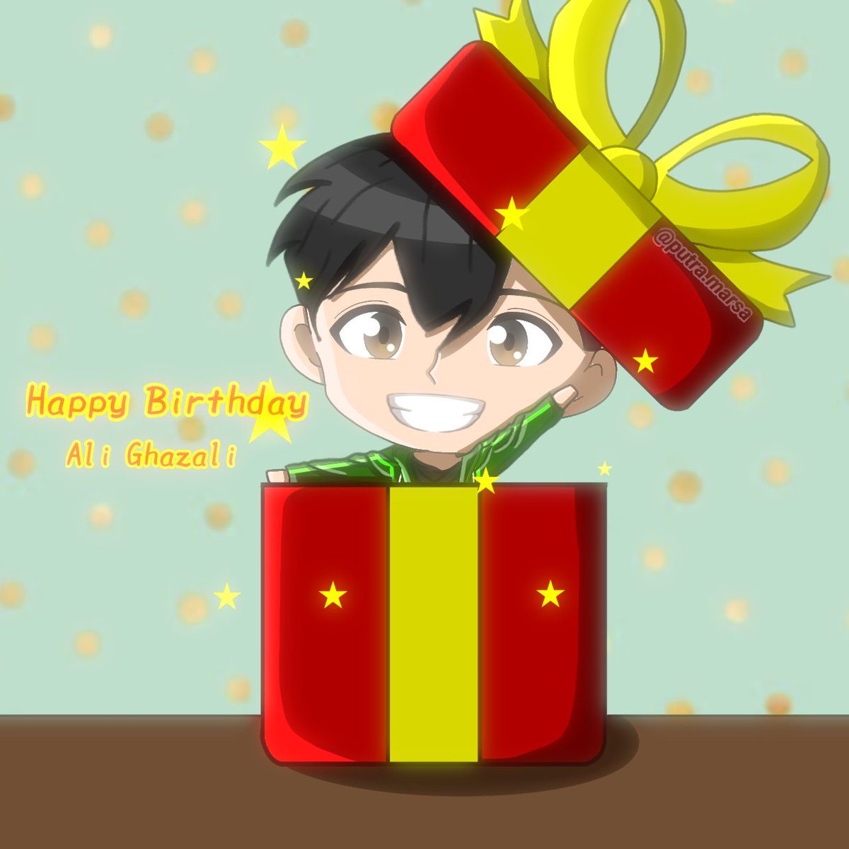 _PutraMarsa_'s tweet photo. Happy Birthday Ali Ghazali, or I can say, Super Ejen, can't wait to see him in action again next month 🔥🎂

Just simple art 🙏😔
.
.
.
.
.
#ejenali #ejenalifanart #alighazali #eatm2 #eas3 #ejenaliseason3 #ejenalimusim3 https://t.co/Mtulxx0ojD