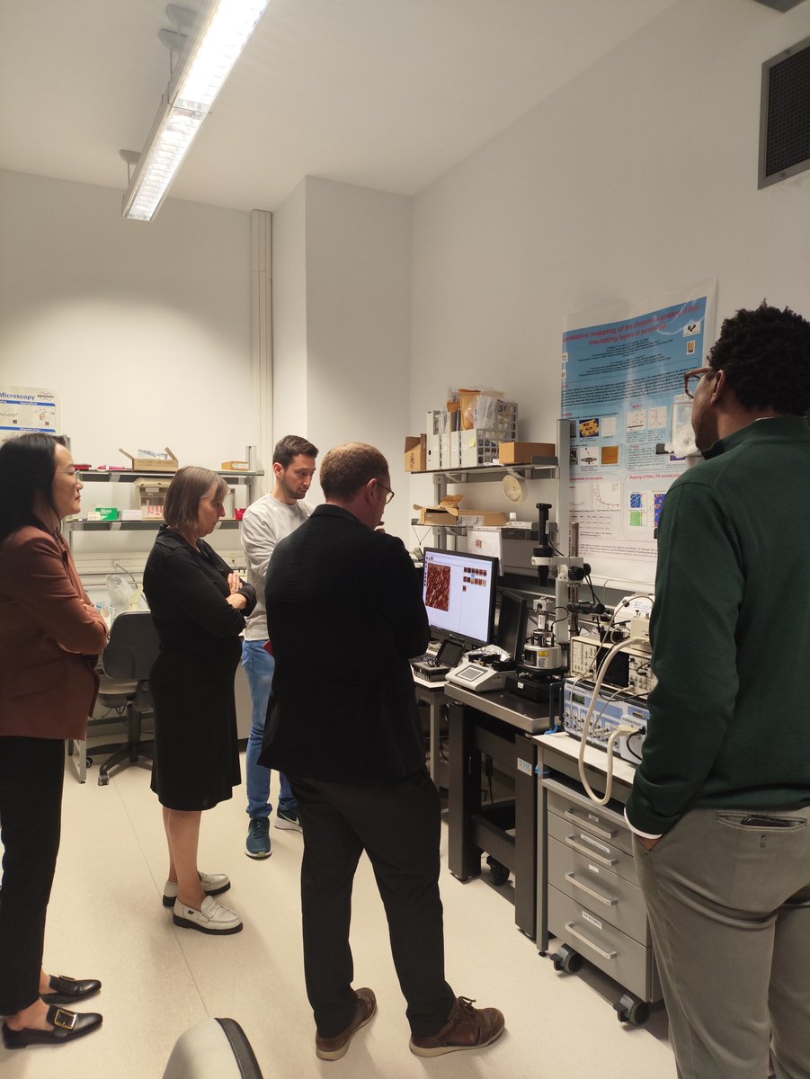 CFMdonostia's tweet photo. 👩‍💻 👩‍🔬 This week we are hosting the visit of the International Scientific Advisory Committee of CFM, 
It is our pleasure to give them an overview of the cutting edge research done at CFM.
@icmcb @pccm_mrsec @CNRS @icn2nano 
@CSIC @upvehu @Ikerbasque 
https://t.co/UWwpdp2cqq https://t.co/lxTf9LYNp0