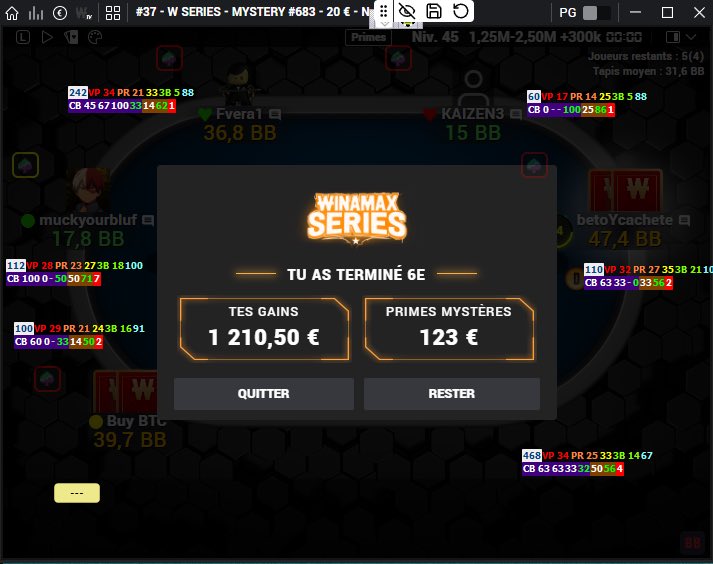 GerMaDoub6's tweet photo. Winamax Series Event 37 20€ de 17:00
6/3956 https://t.co/aG2kY8yNka