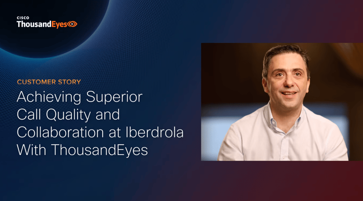 JulienGY89's tweet photo. Discover how Iberdrola, a multinational electric utility company based in Spain and a global leader recognized for its commitment to renewable energy sources, has slashed monthly service calls by an impressive 99.8% using ThousandEyes. Watch the video now! https://t.co/uN8fhVUjyf https://t.co/o9kn3k177J