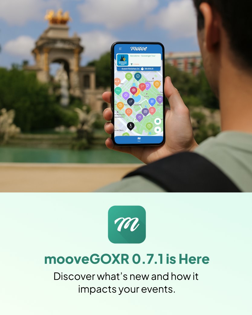 mooveTeam's tweet photo. mooveGOXR Beta is live. Built in Unity, redesigned for scale and branding.
Perfect for self-guided tours and gamified events.
We launch in April — test it now and share your feedback:
https://t.co/1ITFeXCd0I https://t.co/fCiHF9m43w