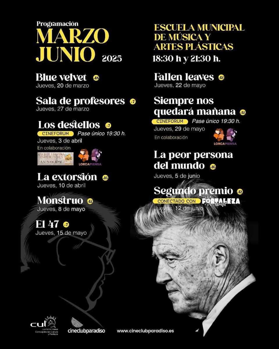 🎬 <a href="/CinecParadiso/">Cineclub Paradiso</a>: Nueva cita con el mejor cine ✨

Este jueves 10 de abril, no te puedes perder "La Extorsión", un thriller cargado de tensión y giros inesperados que te mantendrá al borde de tu asiento. 🎥💥