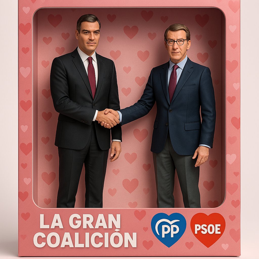 VOX_Europa_'s tweet photo. 🎎‼️ No te quedes sin los juguetes oficiales de la Gran Coalición PP-PSOE en Bruselas.

🏷️ Resérvalos ya con un 21% de IVA (ese que Rajoy nos puso de manera "temporal"). https://t.co/RFZRbc9fGO
