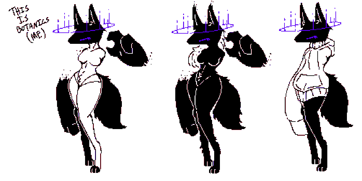 Stephs_art_junk's tweet image. workshopping myself a mascot/thing to represent myself online, still not sold on the whole idea