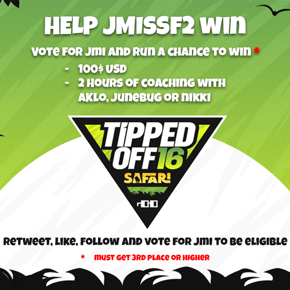 SamanthaMelee's tweet photo. Help JMissF2 win a flight to Tipped Off 16 with his round on Nouns. If he gets 3rd place or higher, you can win 100$ USD or 2 hours of coaching (2 winners)

Retweet, Like, Follow + vote for JMI on nouns at https://t.co/58LoJuzlnB to be eligible https://t.co/vkHW9nYZgj