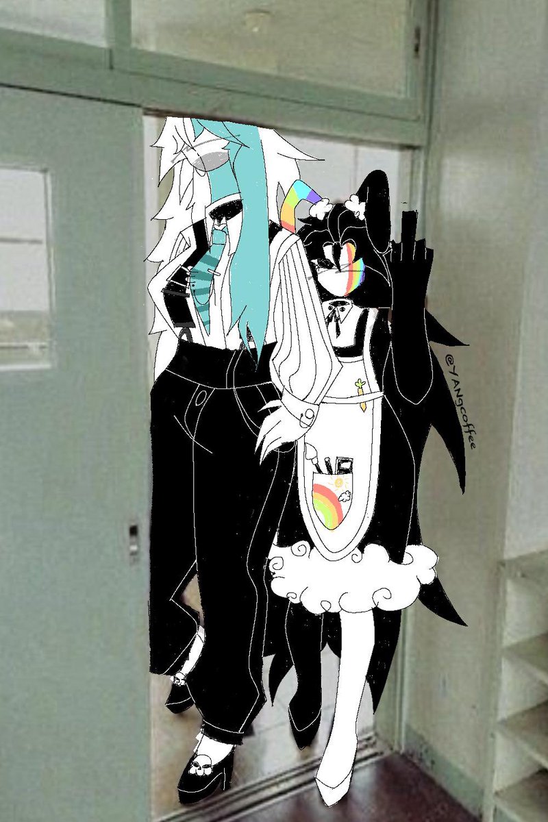 Fan Art to <a href="/3Missuzy/">🐇 Missuzypupi 🩷</a> /Miss Rainbow and her over oc Miss Eliza