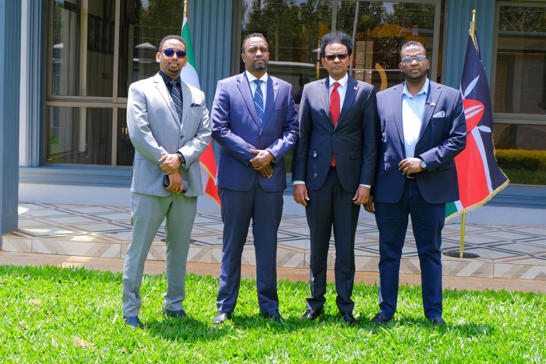 AbdinasirAHersi's tweet photo. I appreciate the warm reception frm H.E. Mohamed Ahmed, Somaliland Rep. to Kenya,at the Somaliland Mission.His comprehensive overview of the Mission’s structure and ongoing initiatives to enhance Somaliland’s bilateral relations with Kenya and development partners was invaluable. https://t.co/V6JqKAJoxz